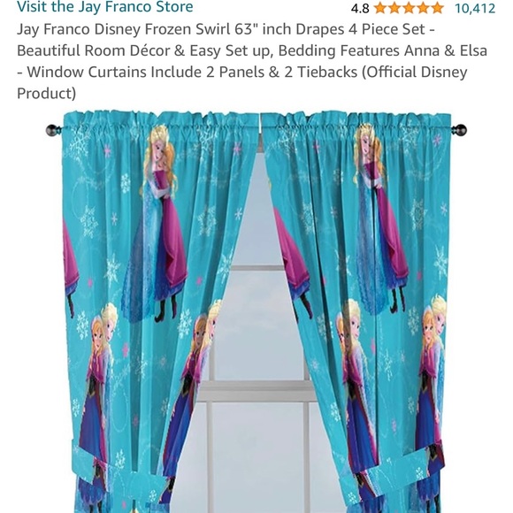 Frozen curtain panels - Picture 1 of 1